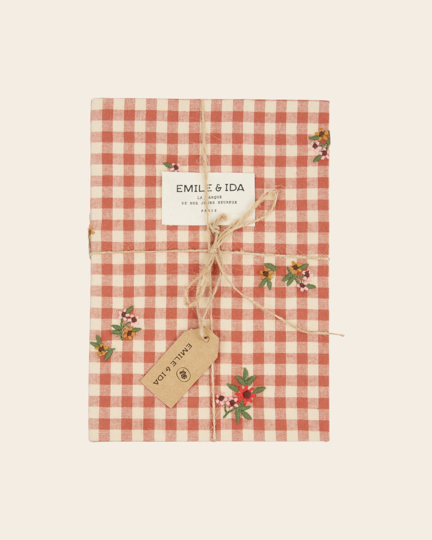 Cahier - Vichy terracotta