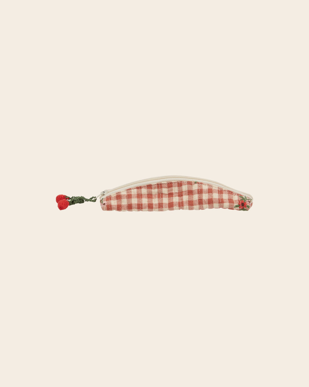 Mini trousse - Vichy terracotta