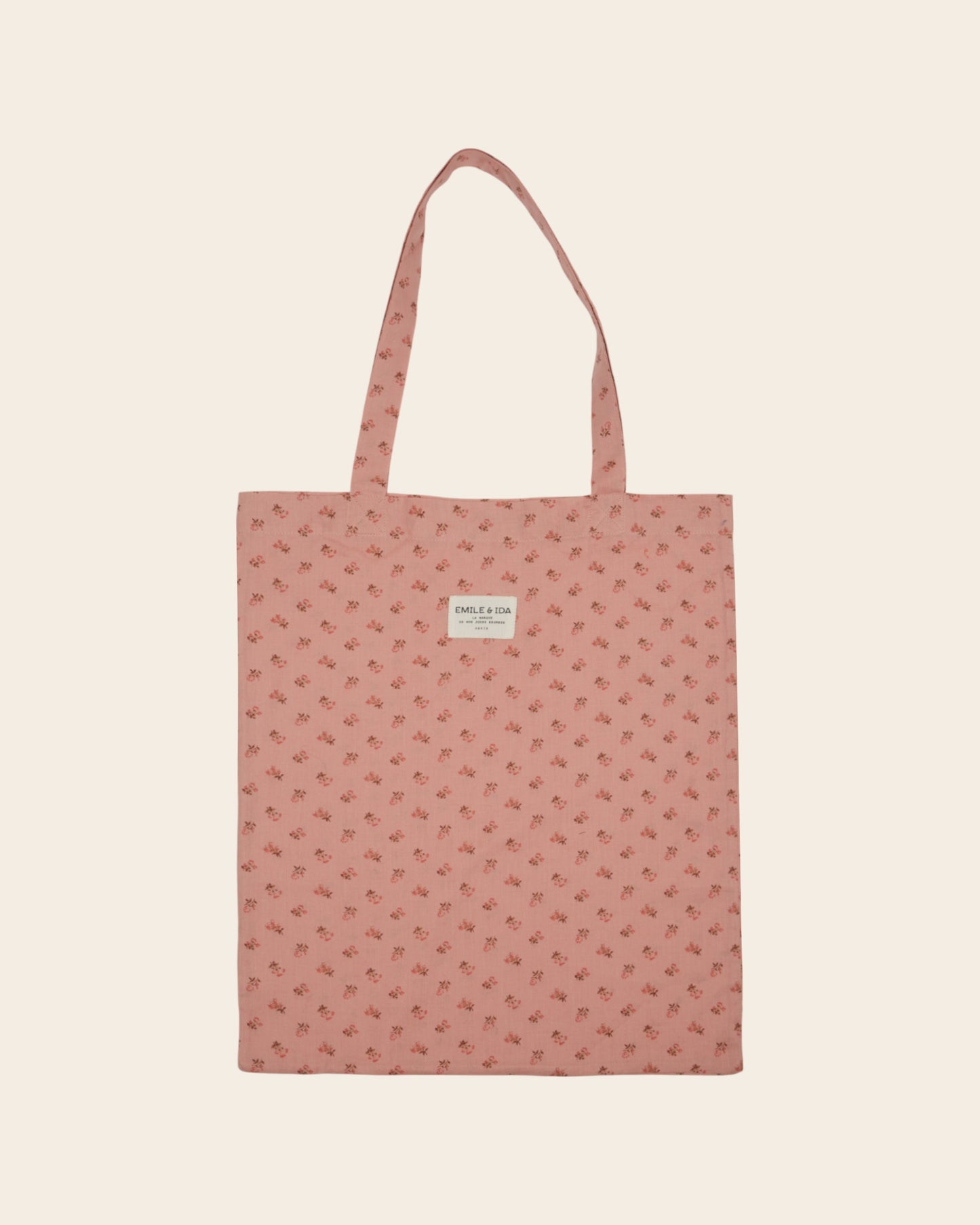 Tote bag - Fleuri rose