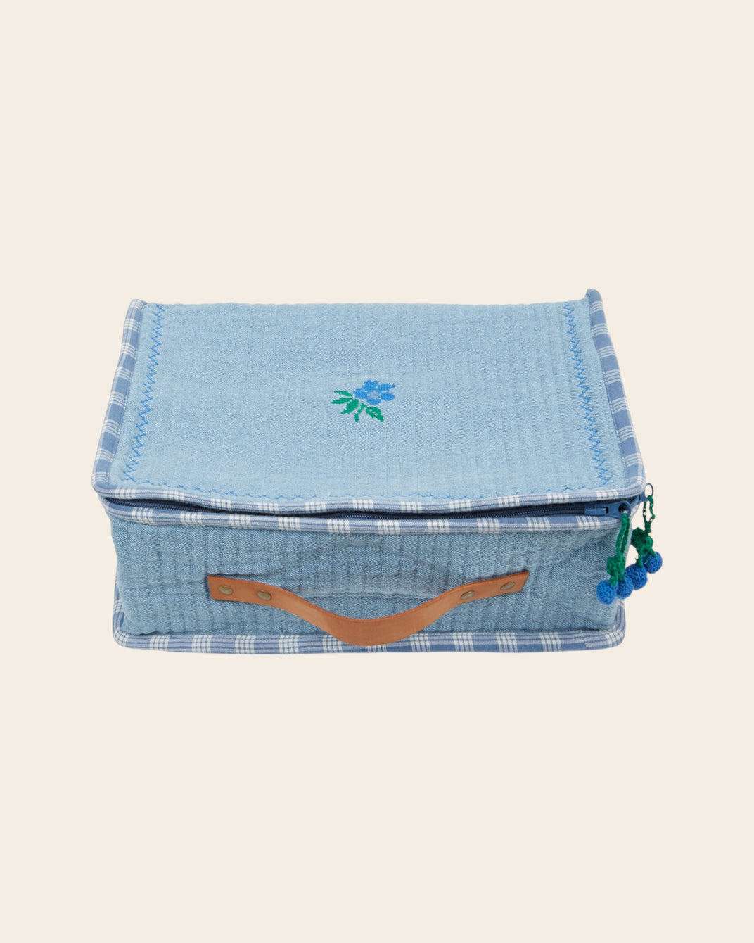 Valise - Matelassée bleu