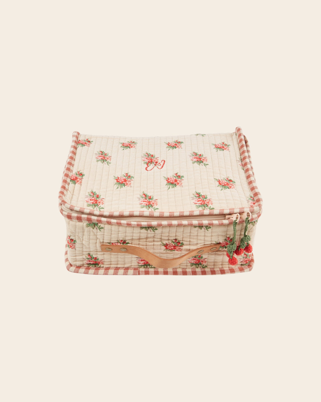 Valisette - Fleuri beige