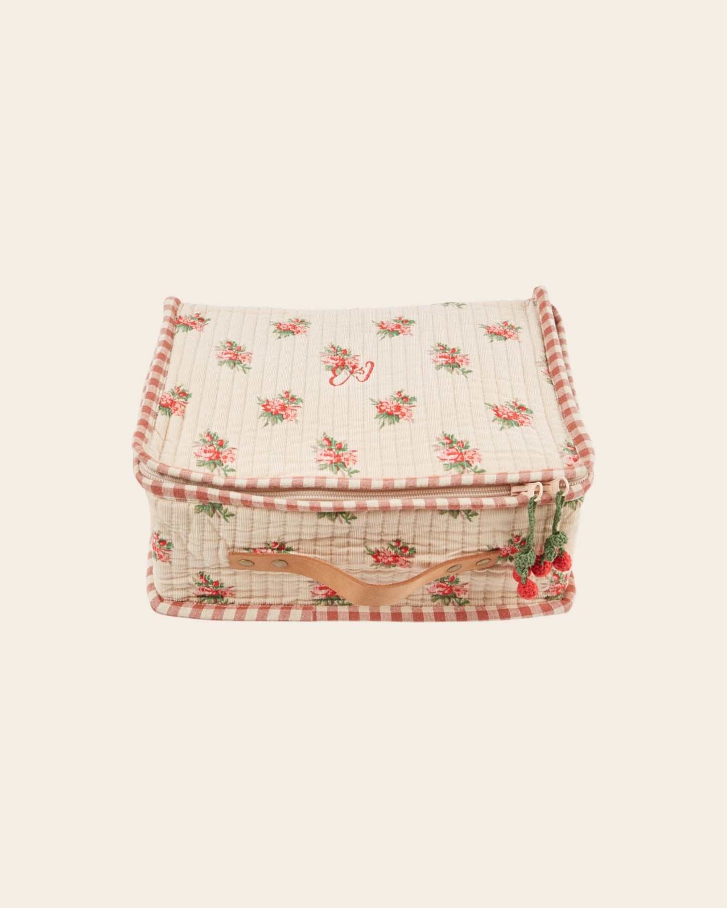 Valisette - Fleuri beige