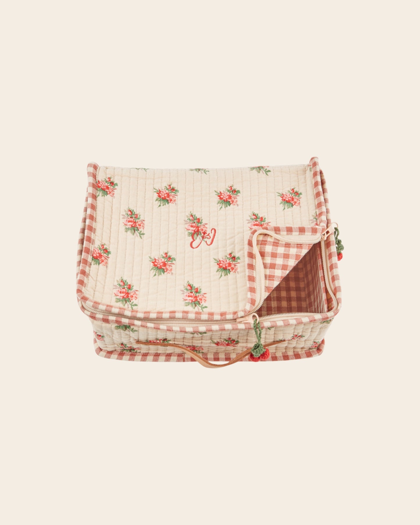Valisette - Fleuri beige