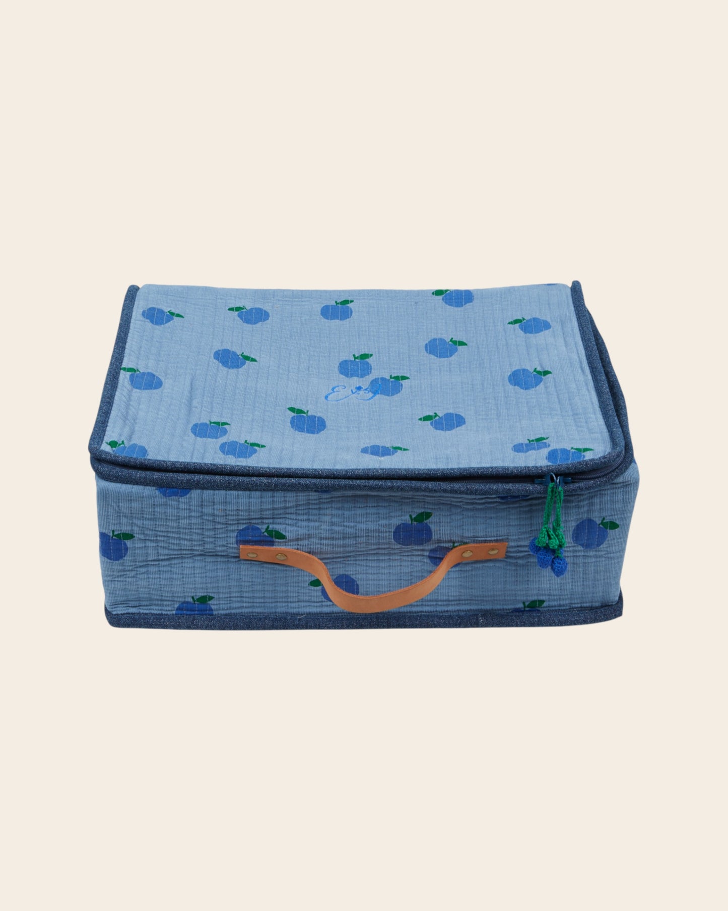 Grande valise - Pommes bleues