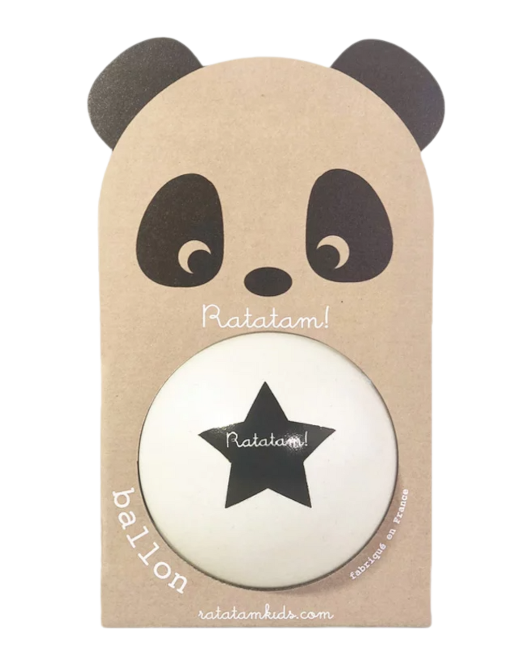Ballon panda blanc 12 cm - Ratatam