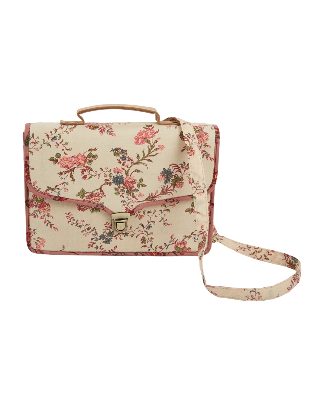 Cartable vintage orchid écru