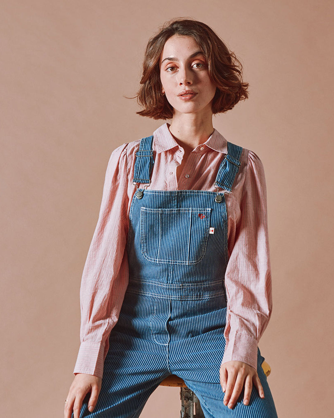 Chemise - Longue khadi rose