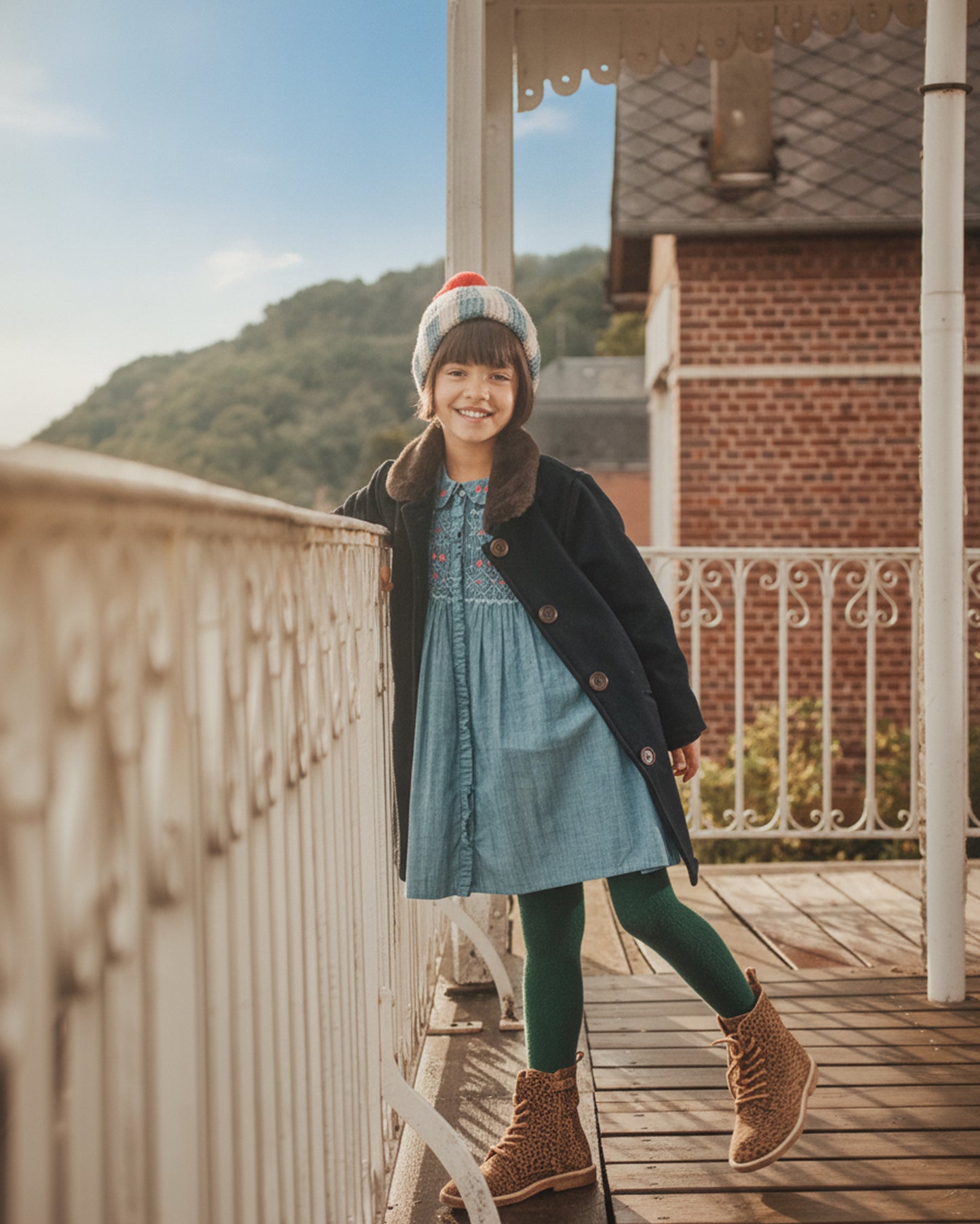 Robe - Smockée chambray