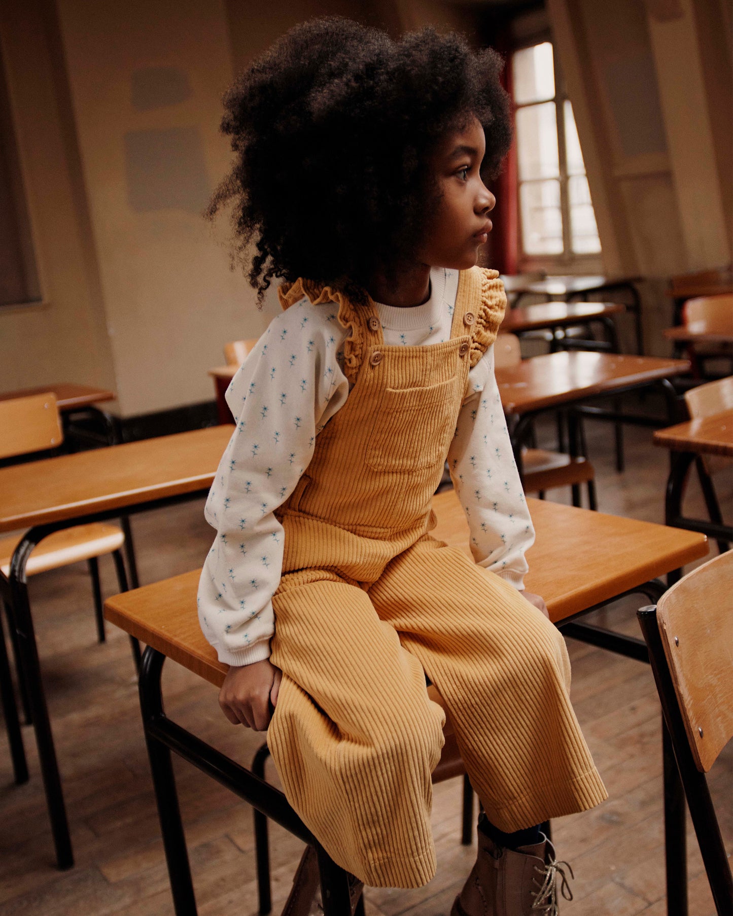 Sweat sunflower coton bio écru