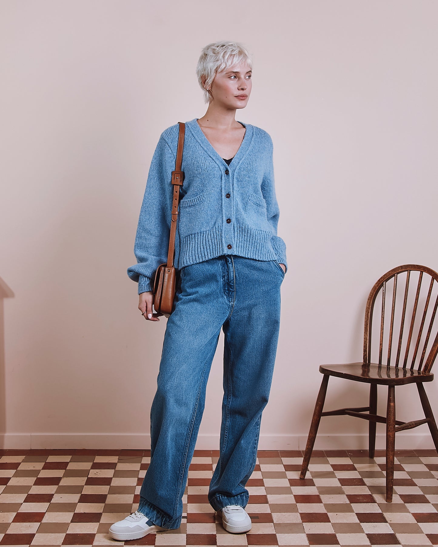 Cardigan - Ultra doux bleu clair