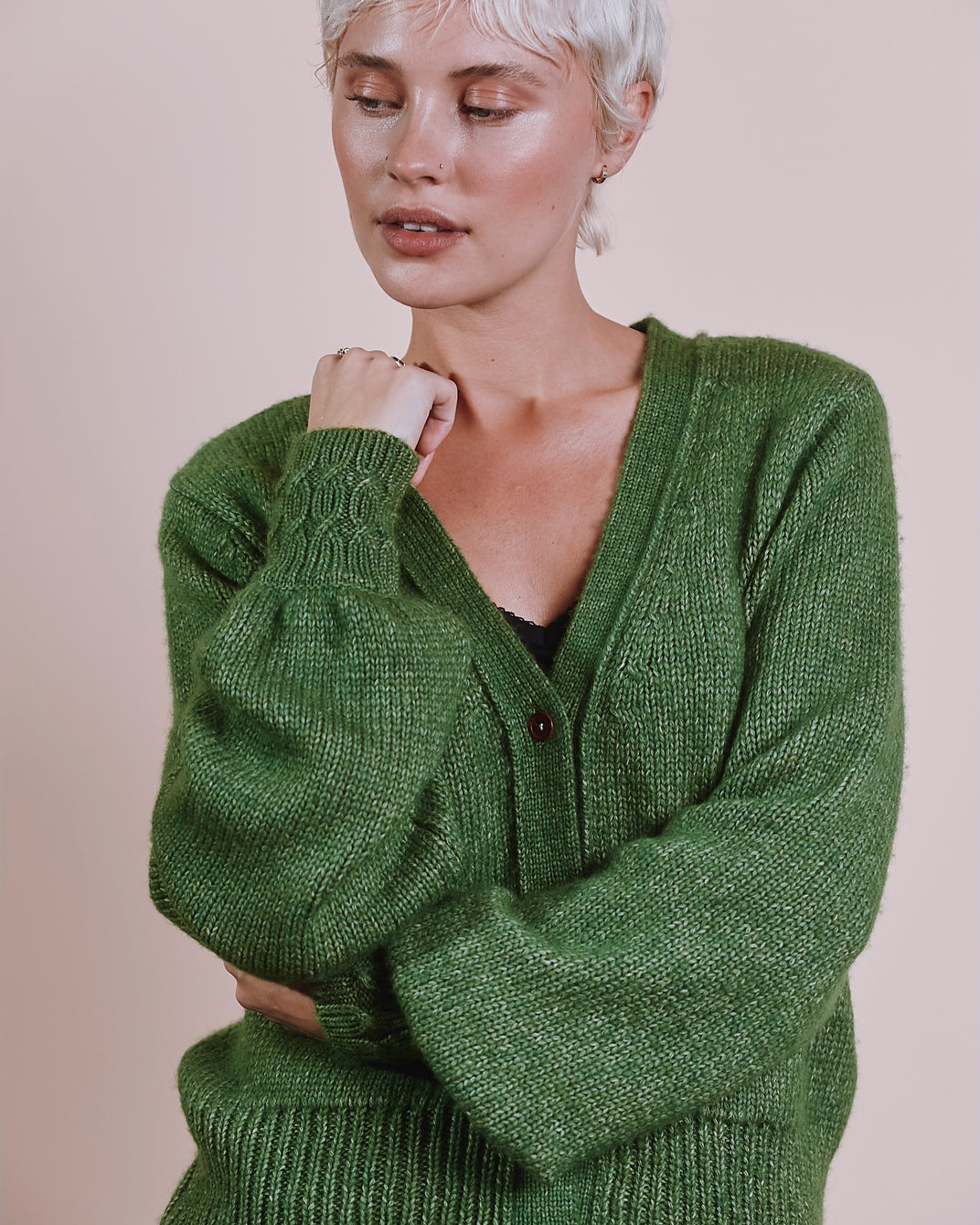Cardigan - Ultra doux vert