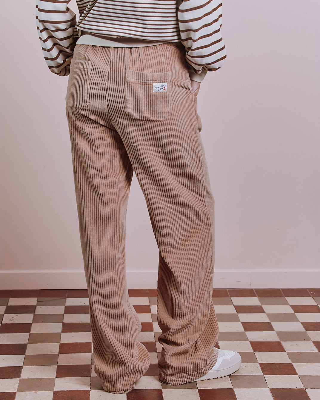 Pantalon - Velours cotelé beige