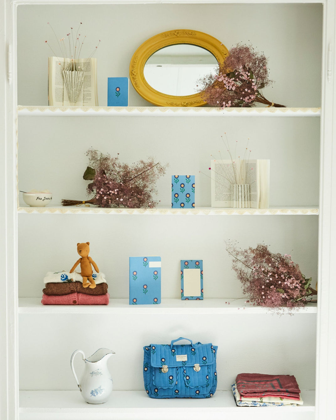 Carte Marguerite bleu