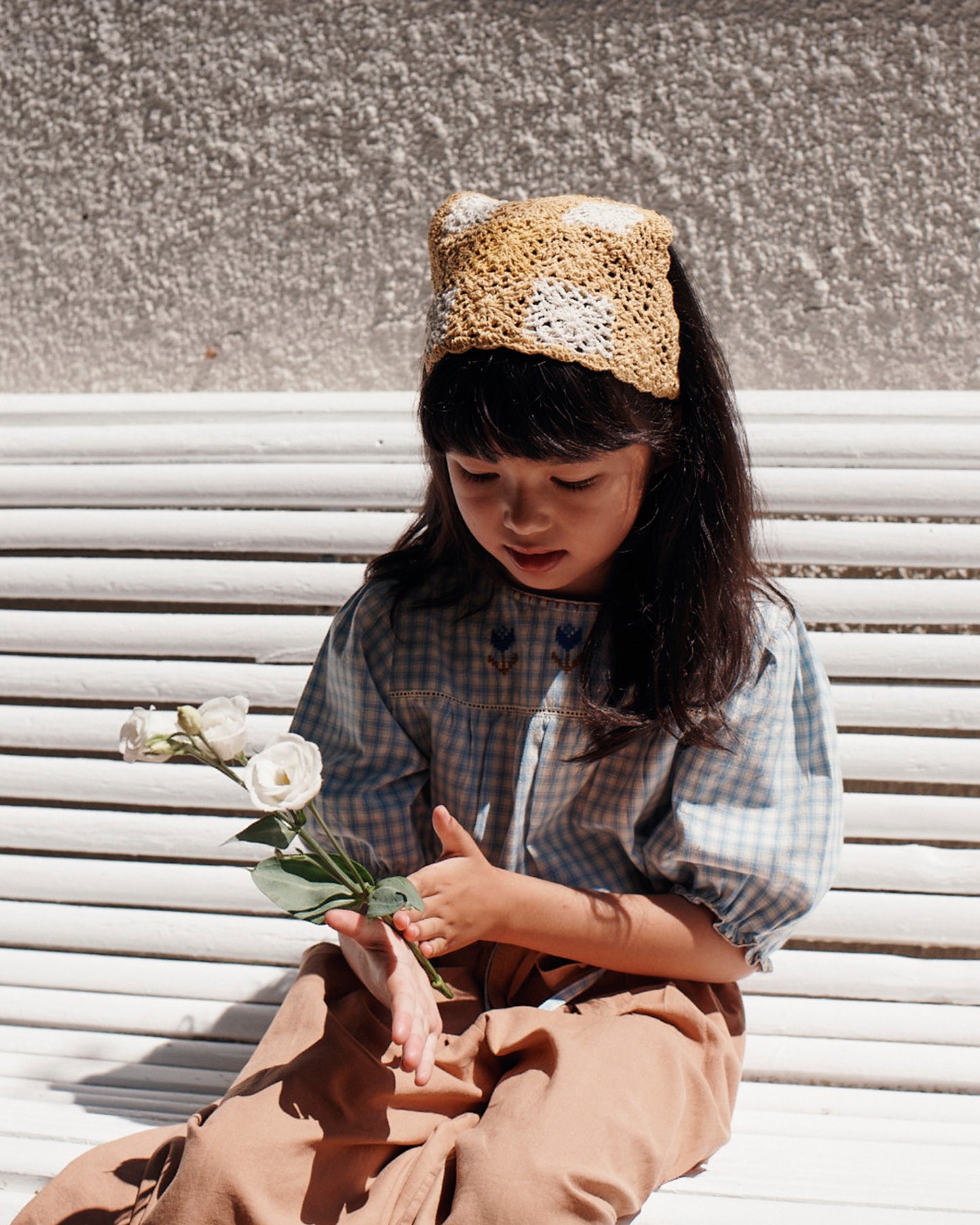 Honey linen and cotton knotted pants