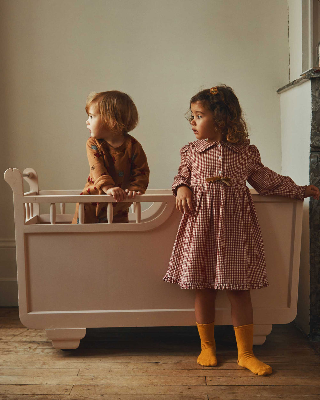 Robe vichy noeud framboise