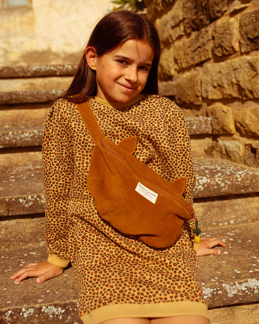 Robe coton bio léopard