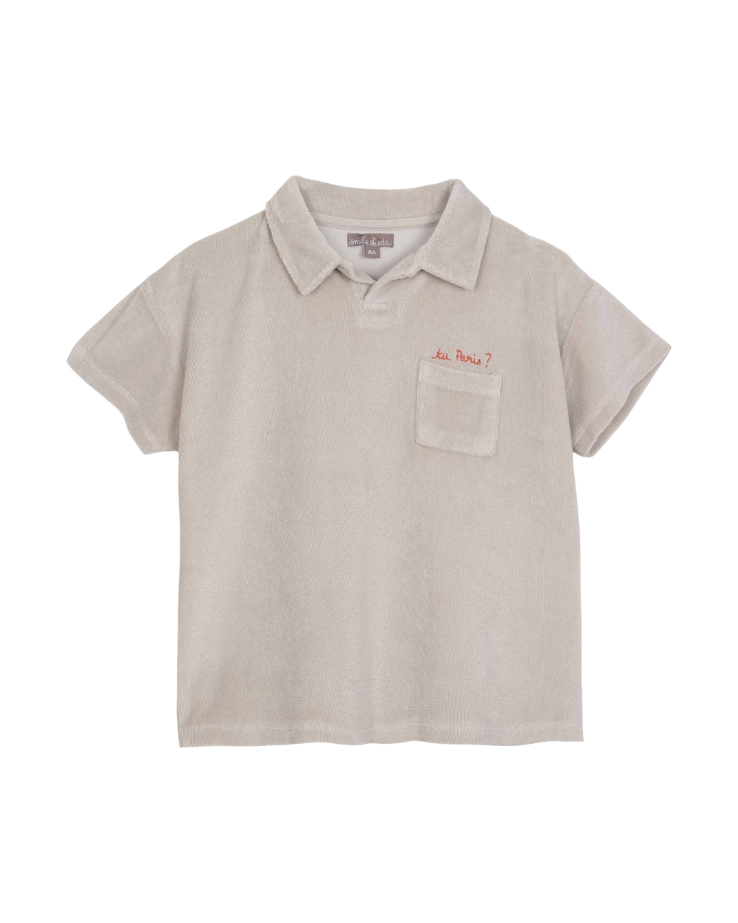 Putty sponge polo shirt