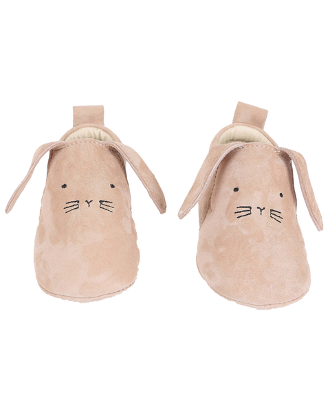 Chaussons - Lapin en cuir plage