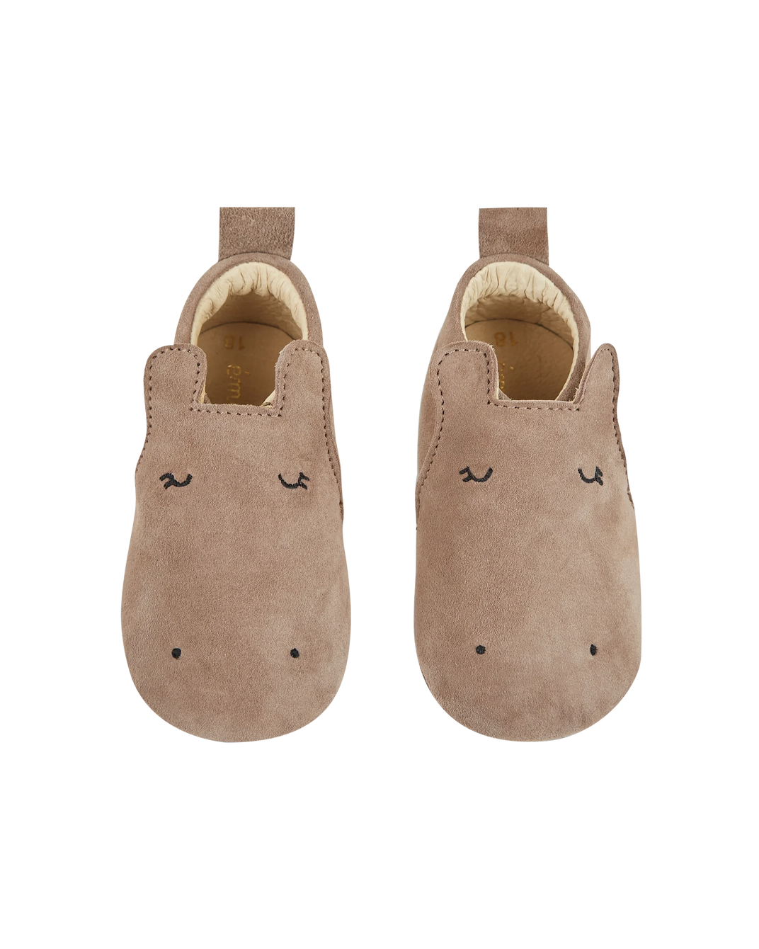 Chaussons hippopotame mastic