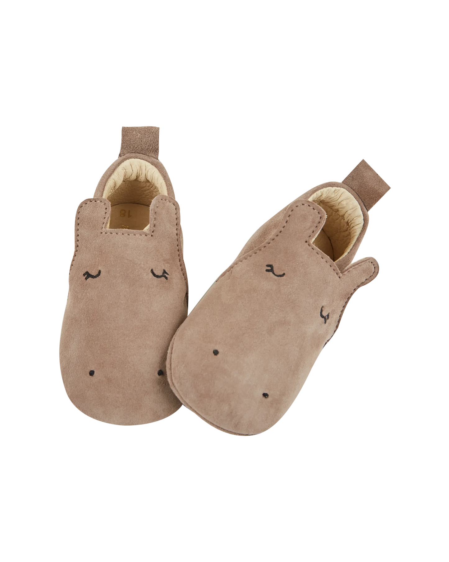 Chaussons hippopotame mastic