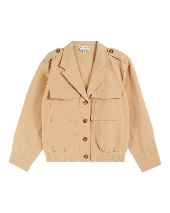 emile et ida Blouson canvas beige