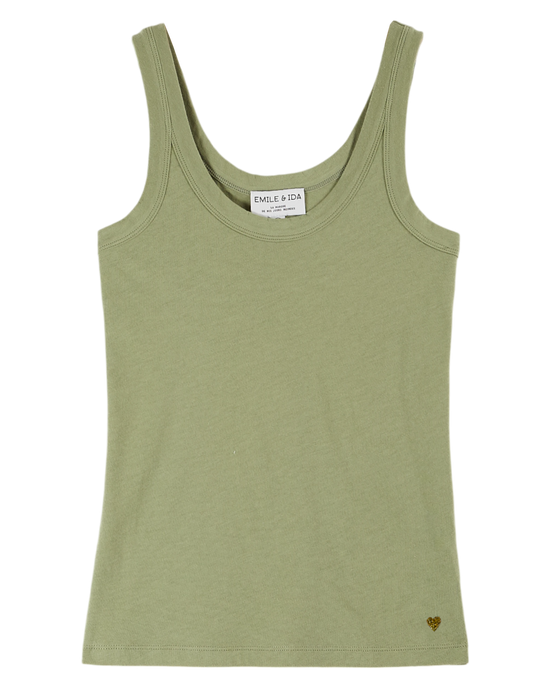 emile et ida Débardeur vert olive