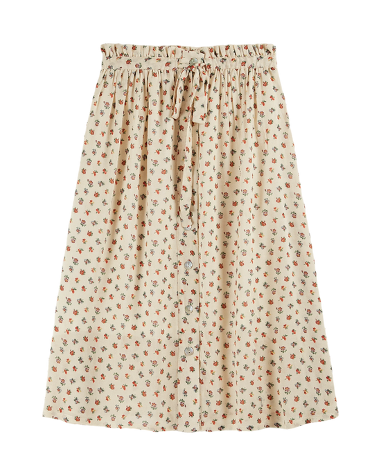 emile et ida Jupe midi écru freesia