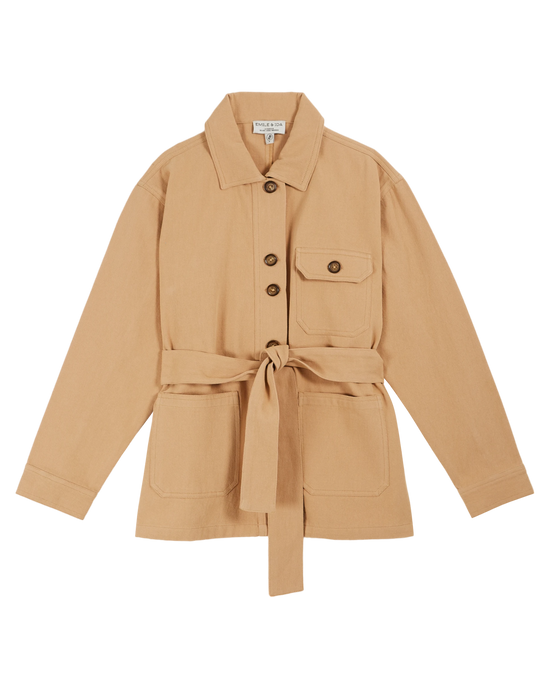 emile et ida Veste saharienne canvas beige