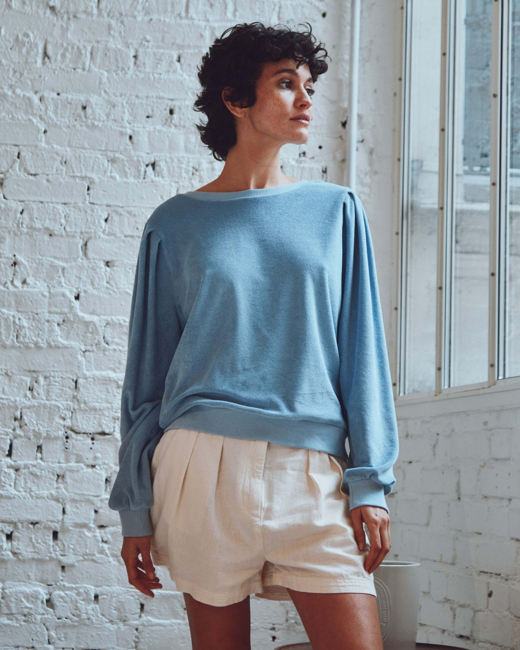 Sweat - éponge bleu clair