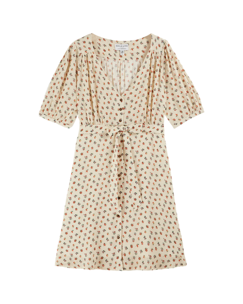 Ecru freesia shirt dress