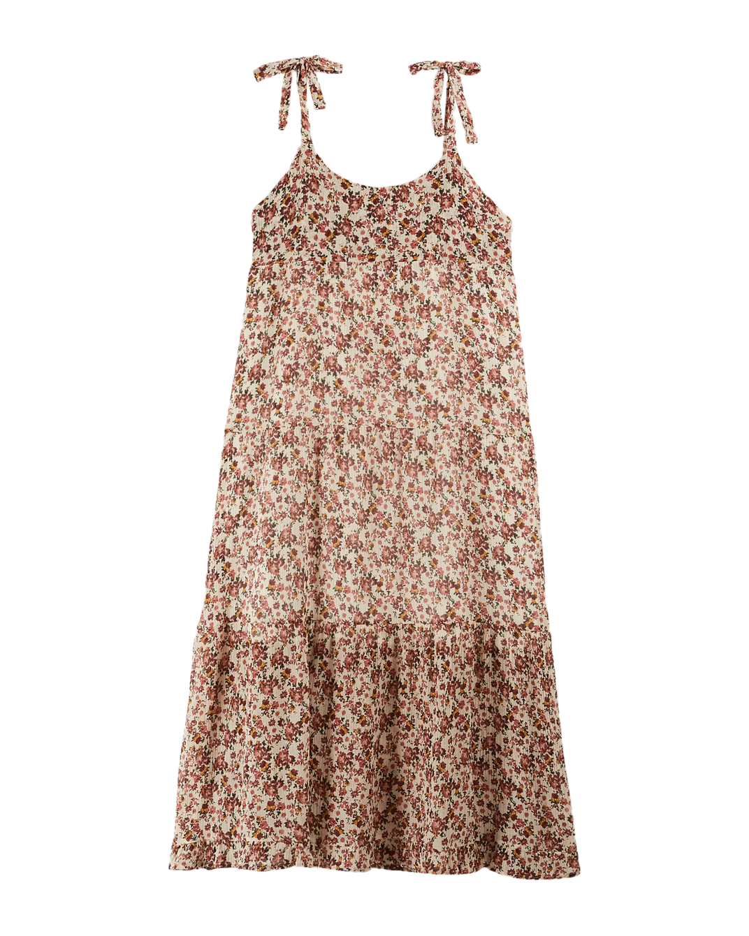 Robe longue - myosotis rose