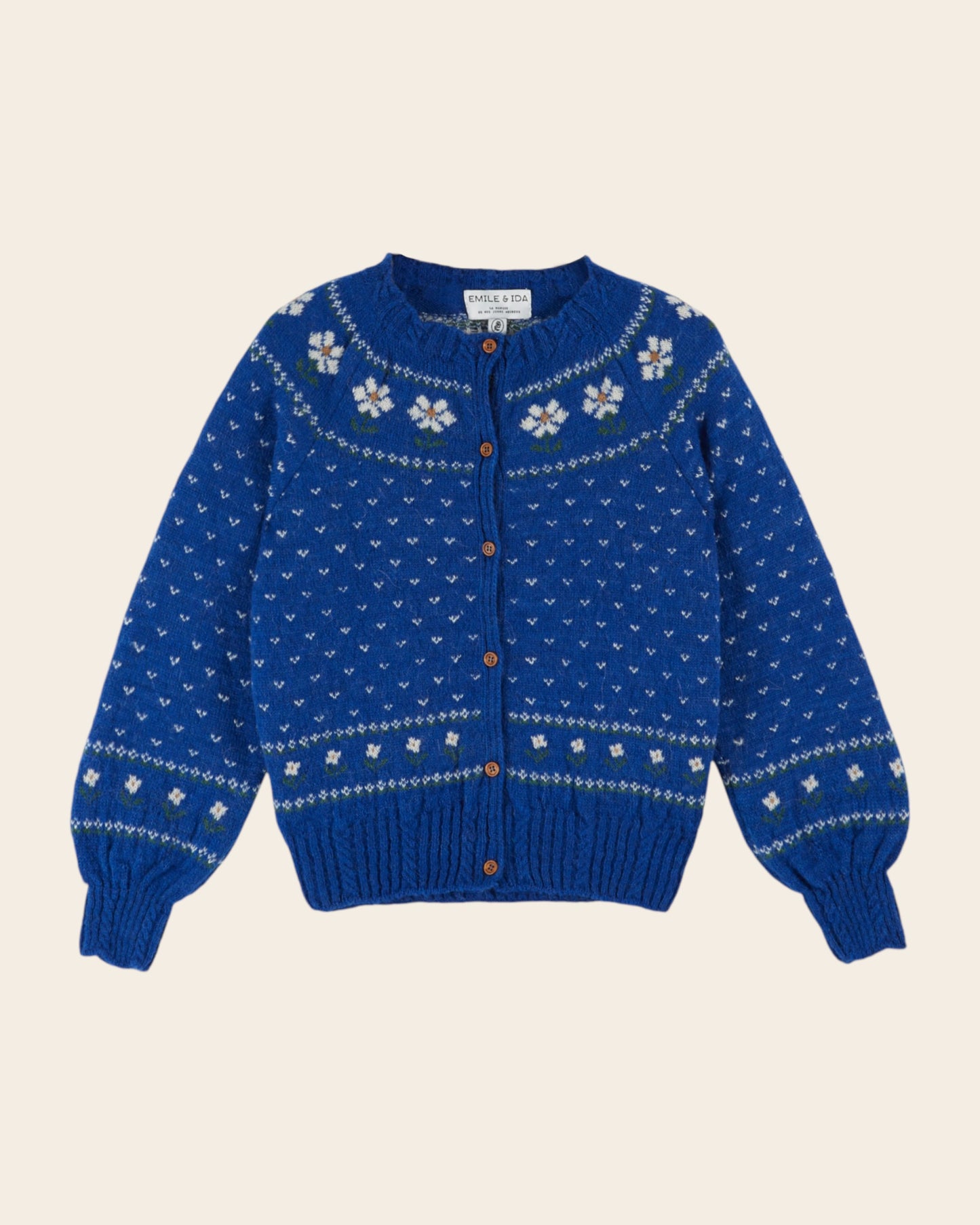 royal floral jacquard cardigan