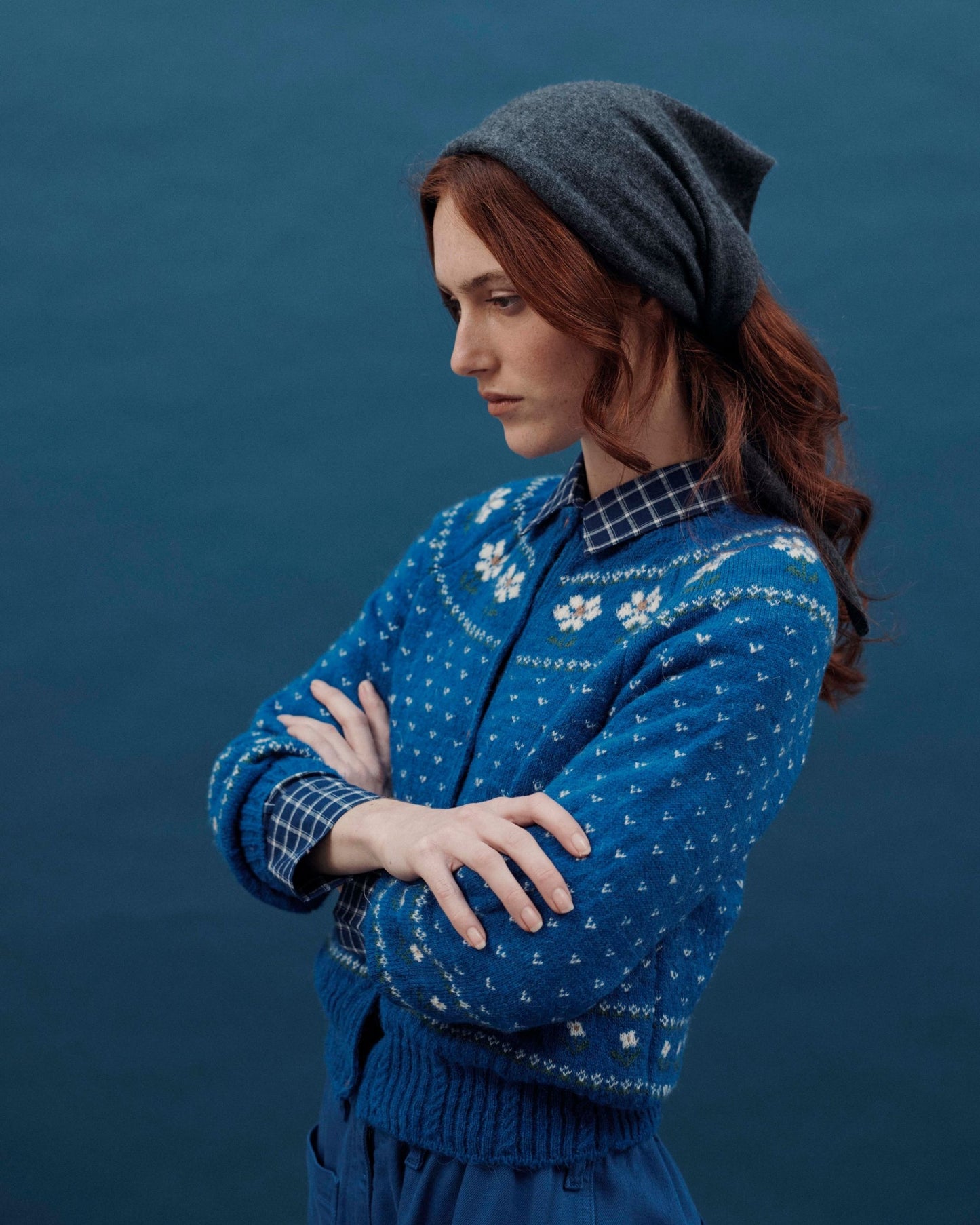 royal floral jacquard cardigan
