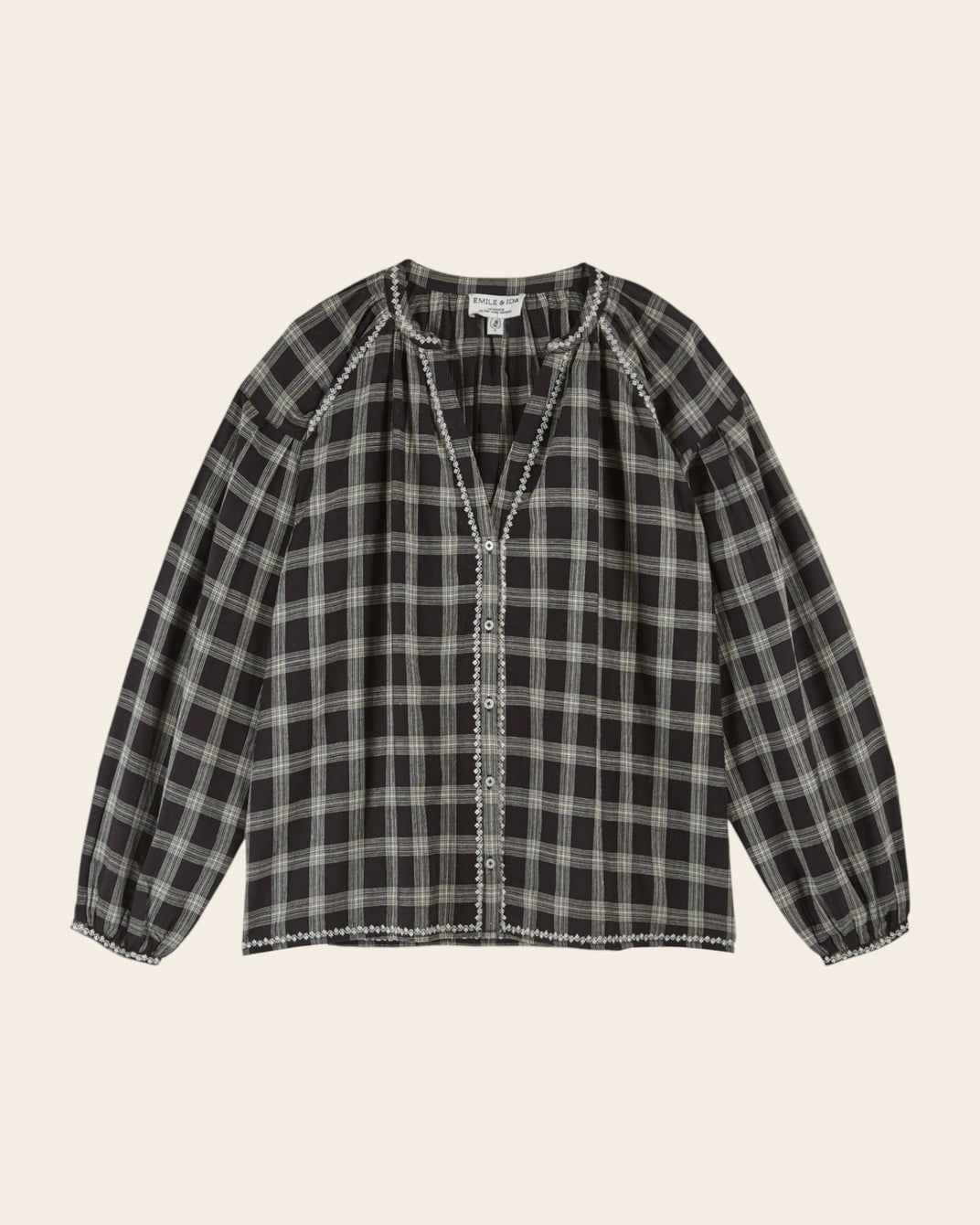 soho plaid blouse