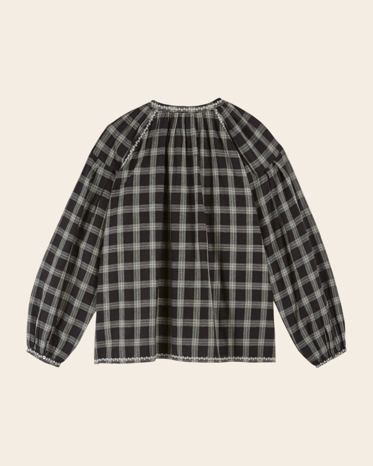 soho plaid blouse