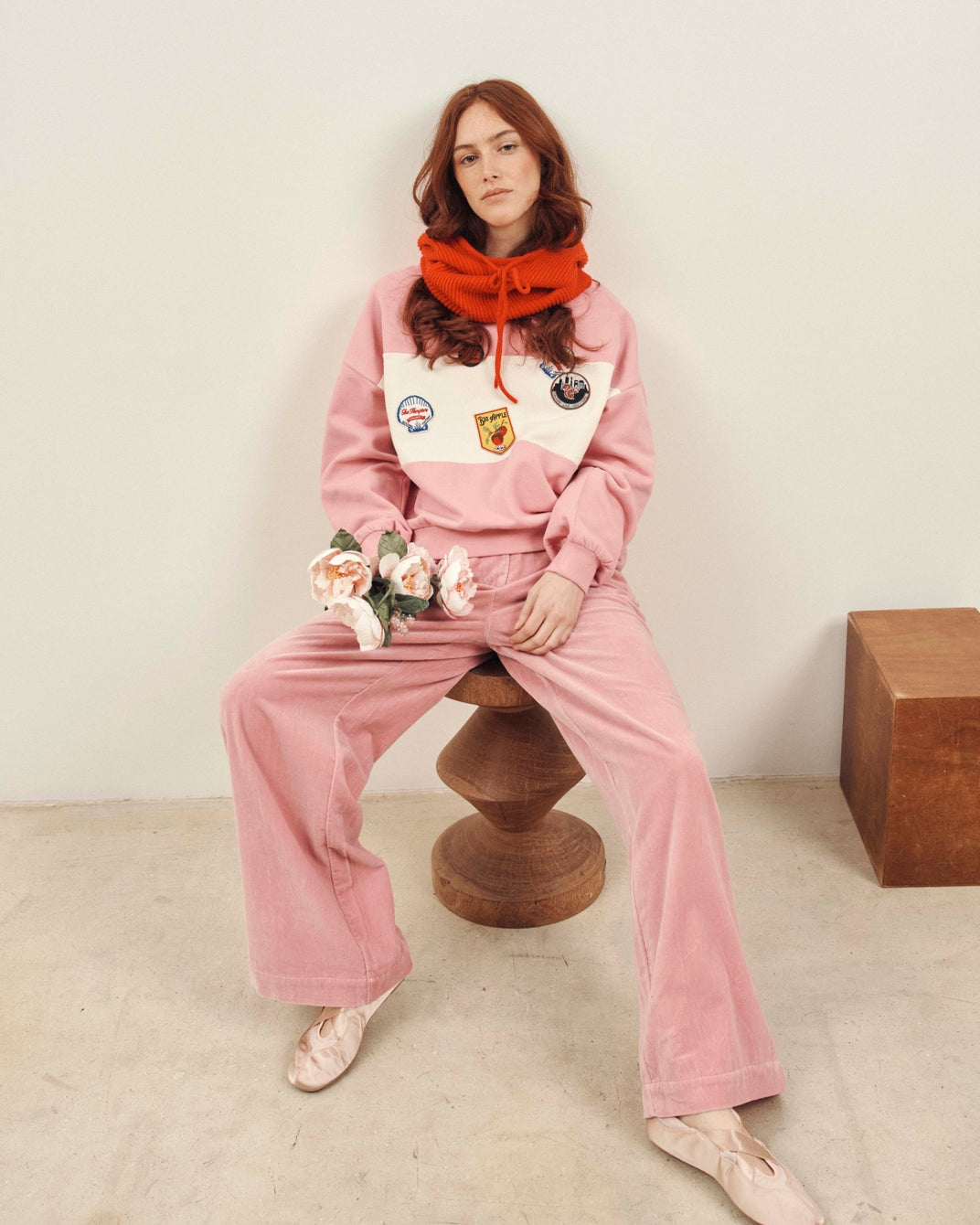 candy badge sweatshirt