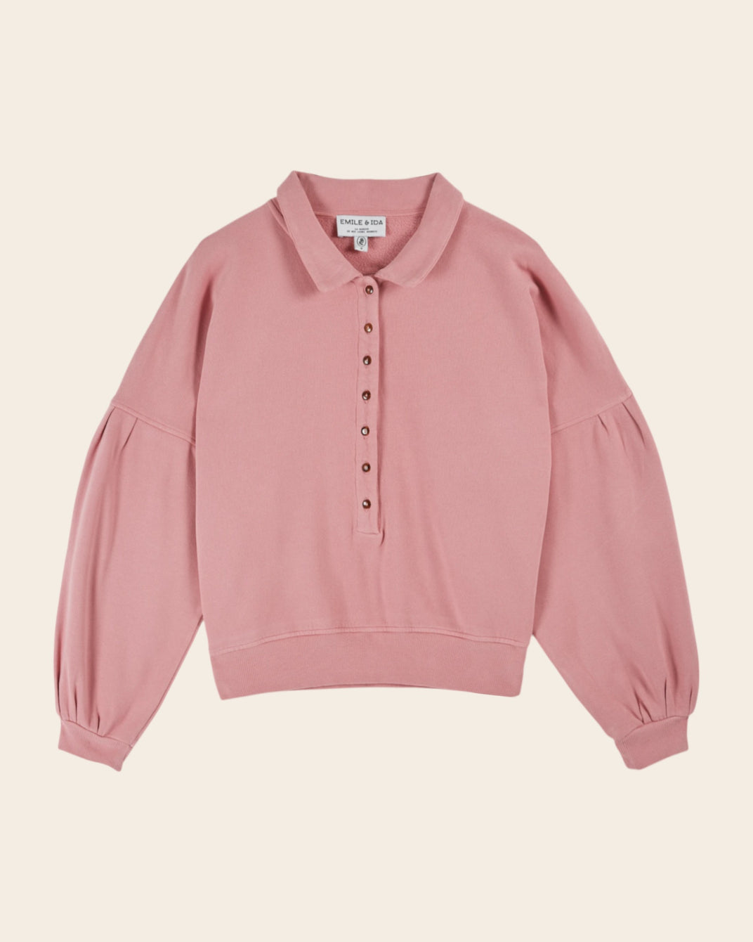 candy polo neck sweatshirt