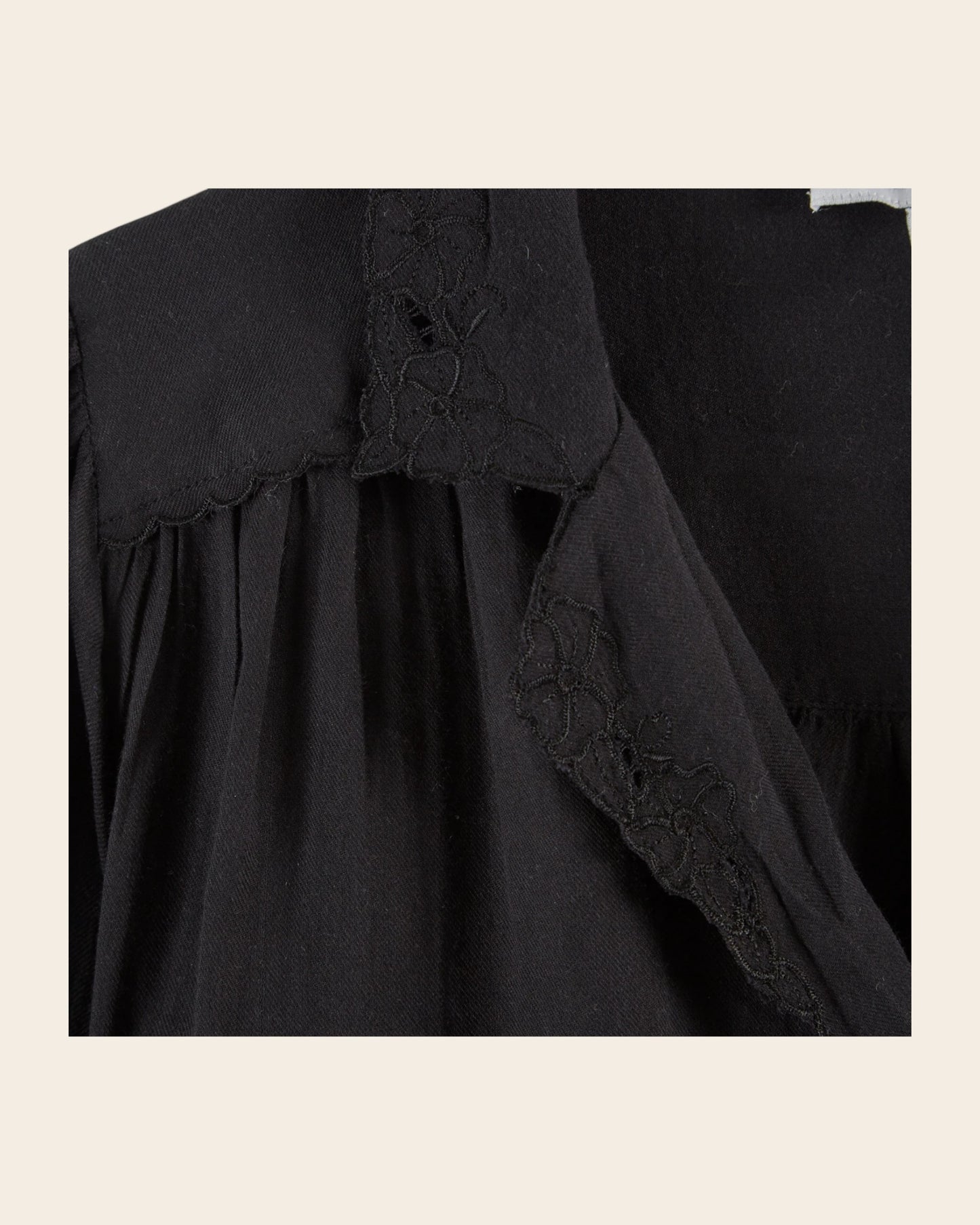 black vintage blouse
