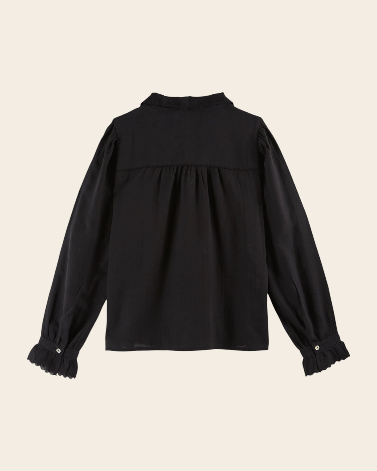 black vintage blouse