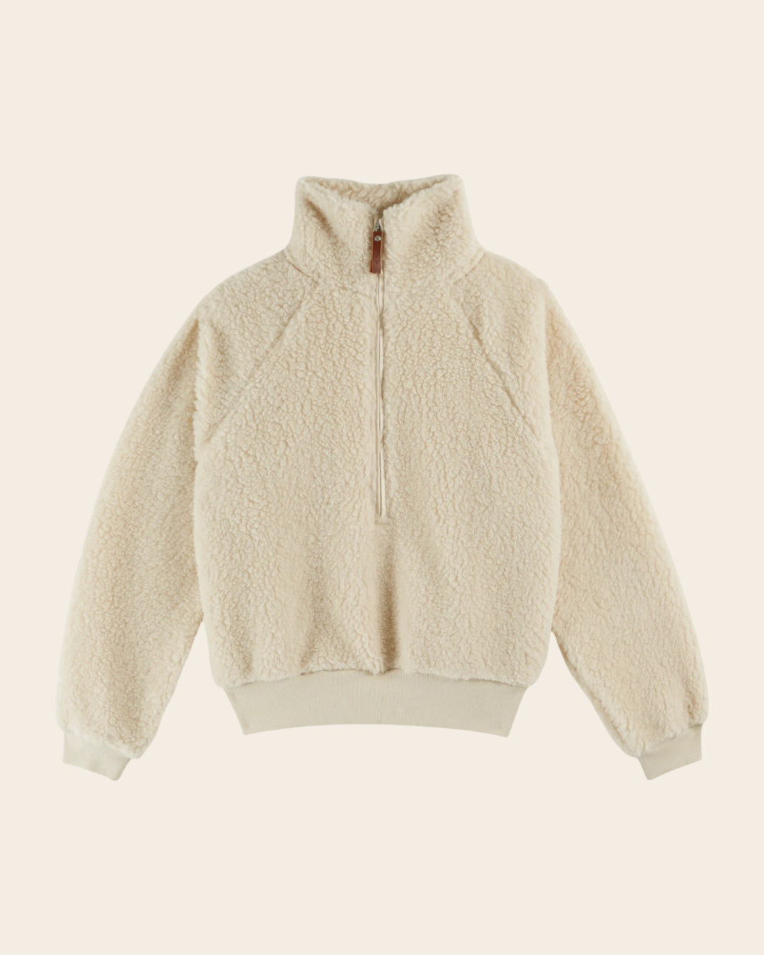 ecru fleece sweatshirt
