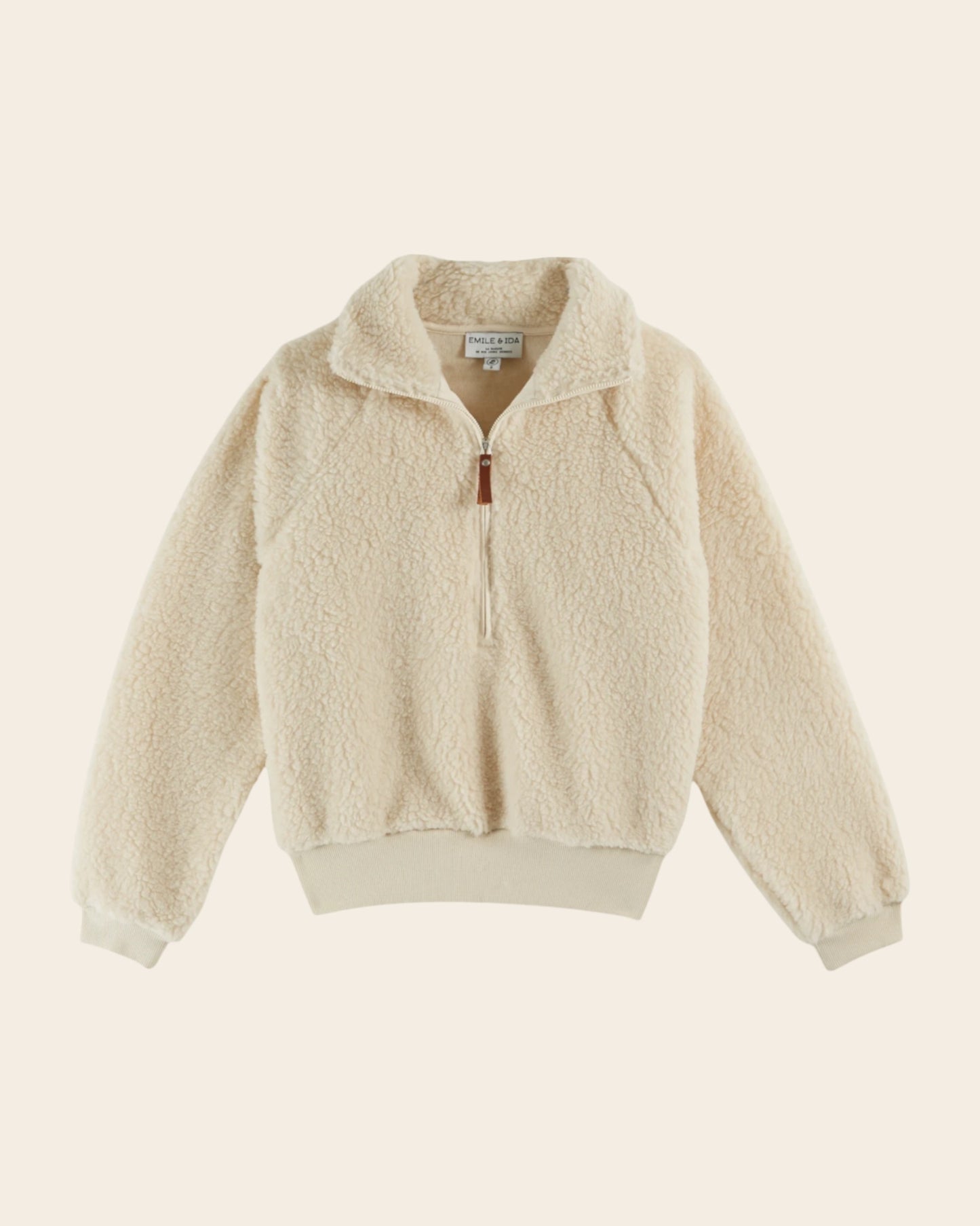 ecru fleece sweatshirt