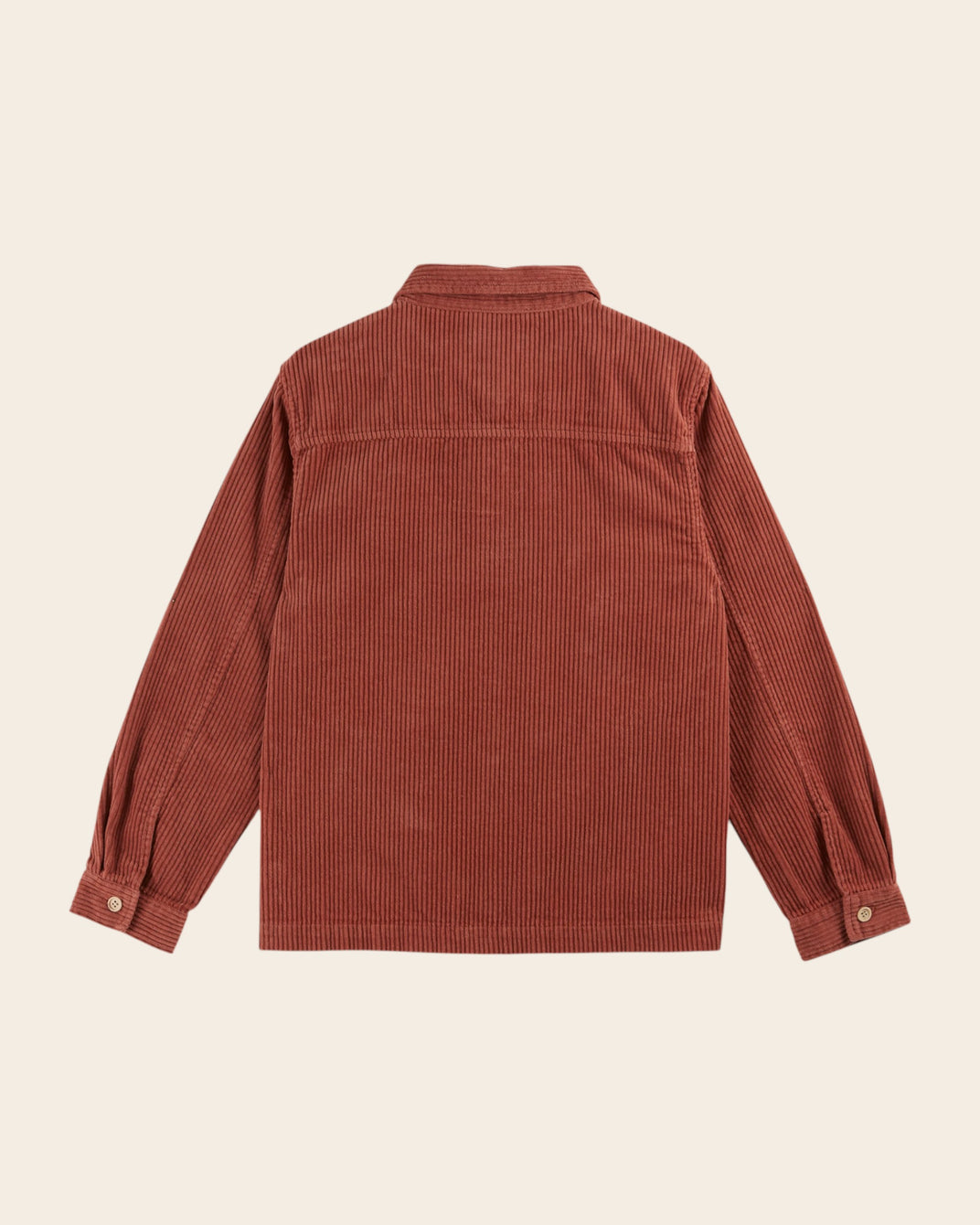 Surchemise velours cotelé brique