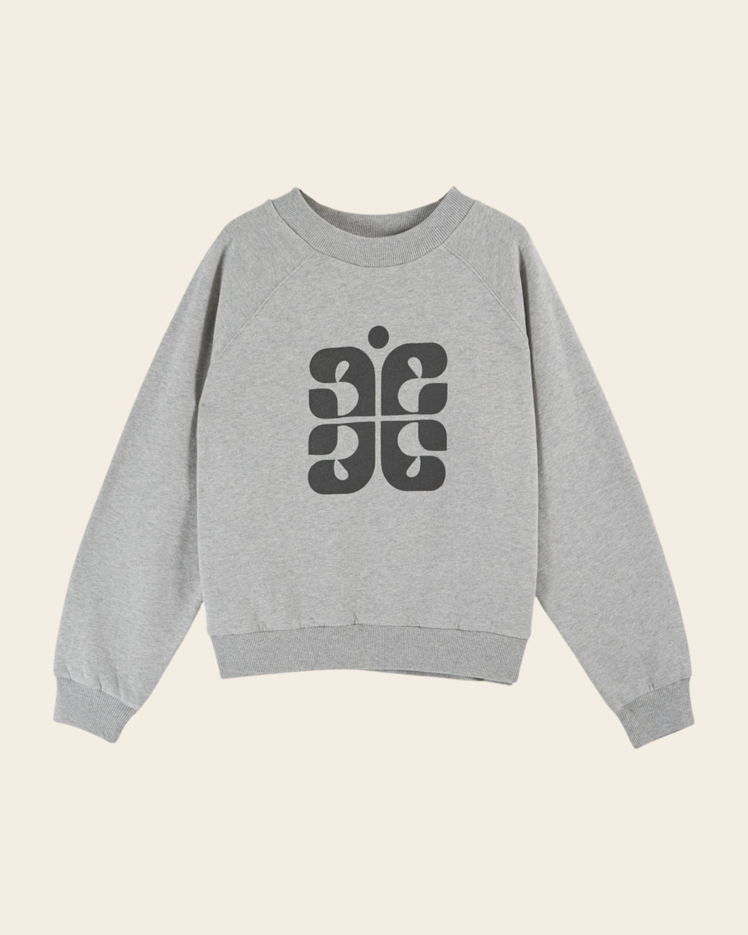 grey heather logo sweatshirt