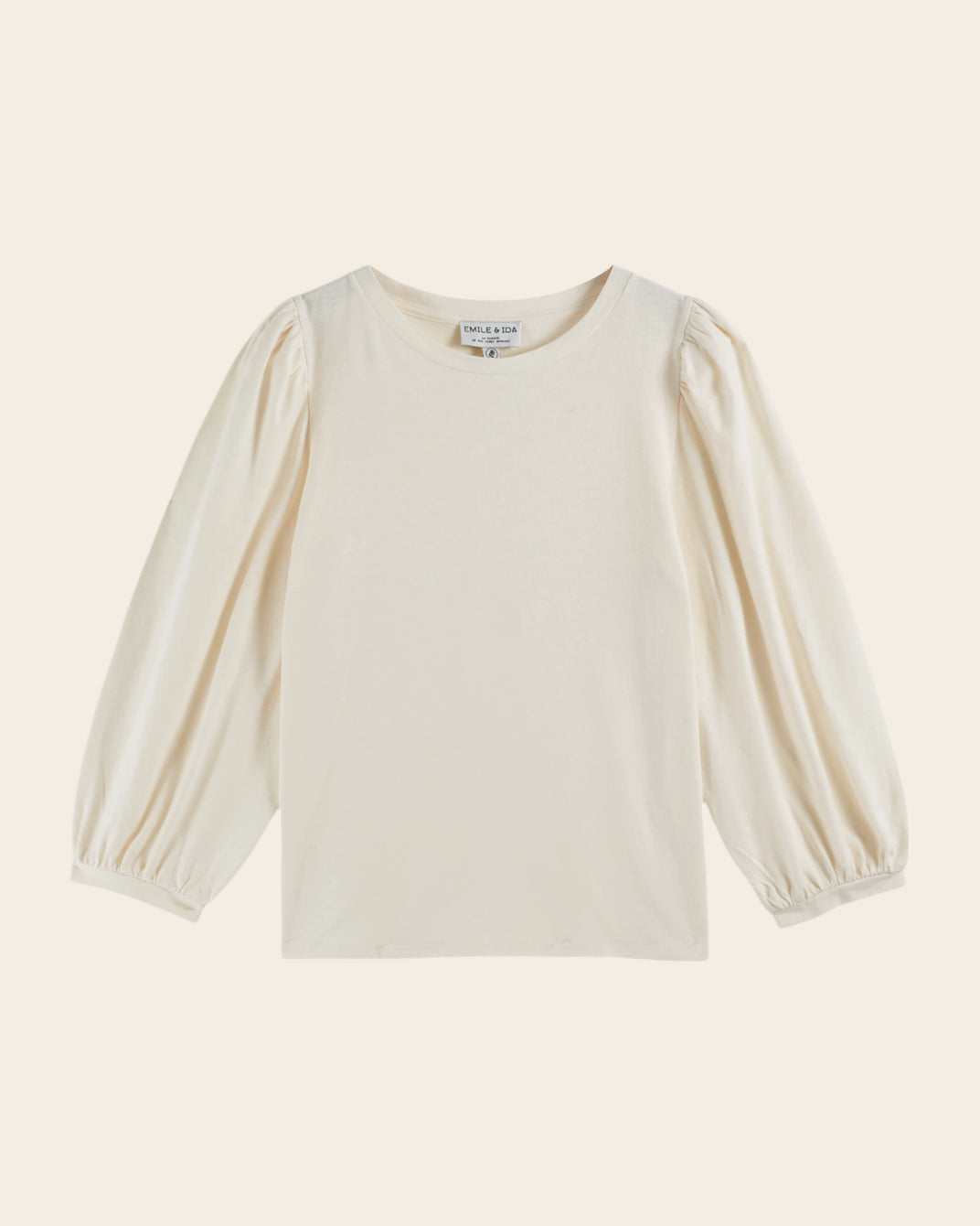 cream flame jersey t-shirt