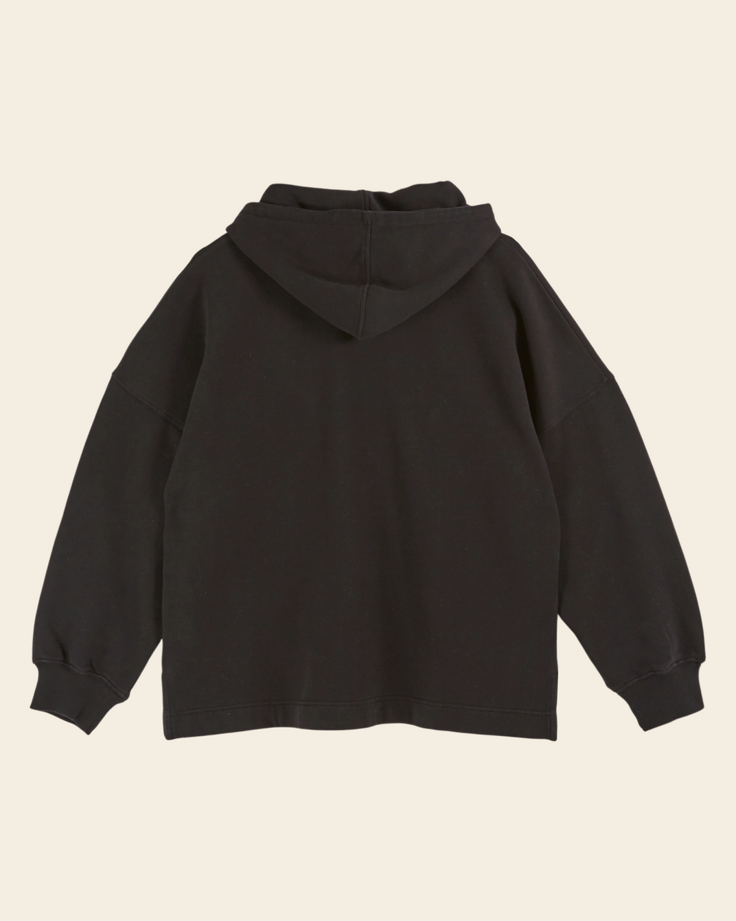 Sweat à capuche coton bio noir