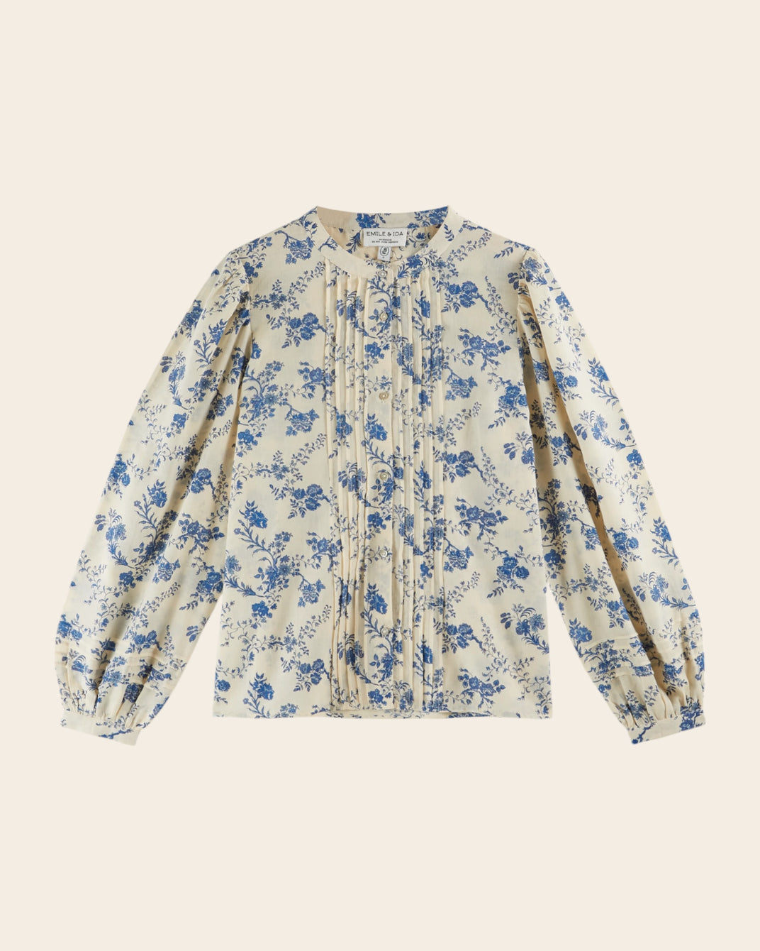Blouse plissée orchid écru