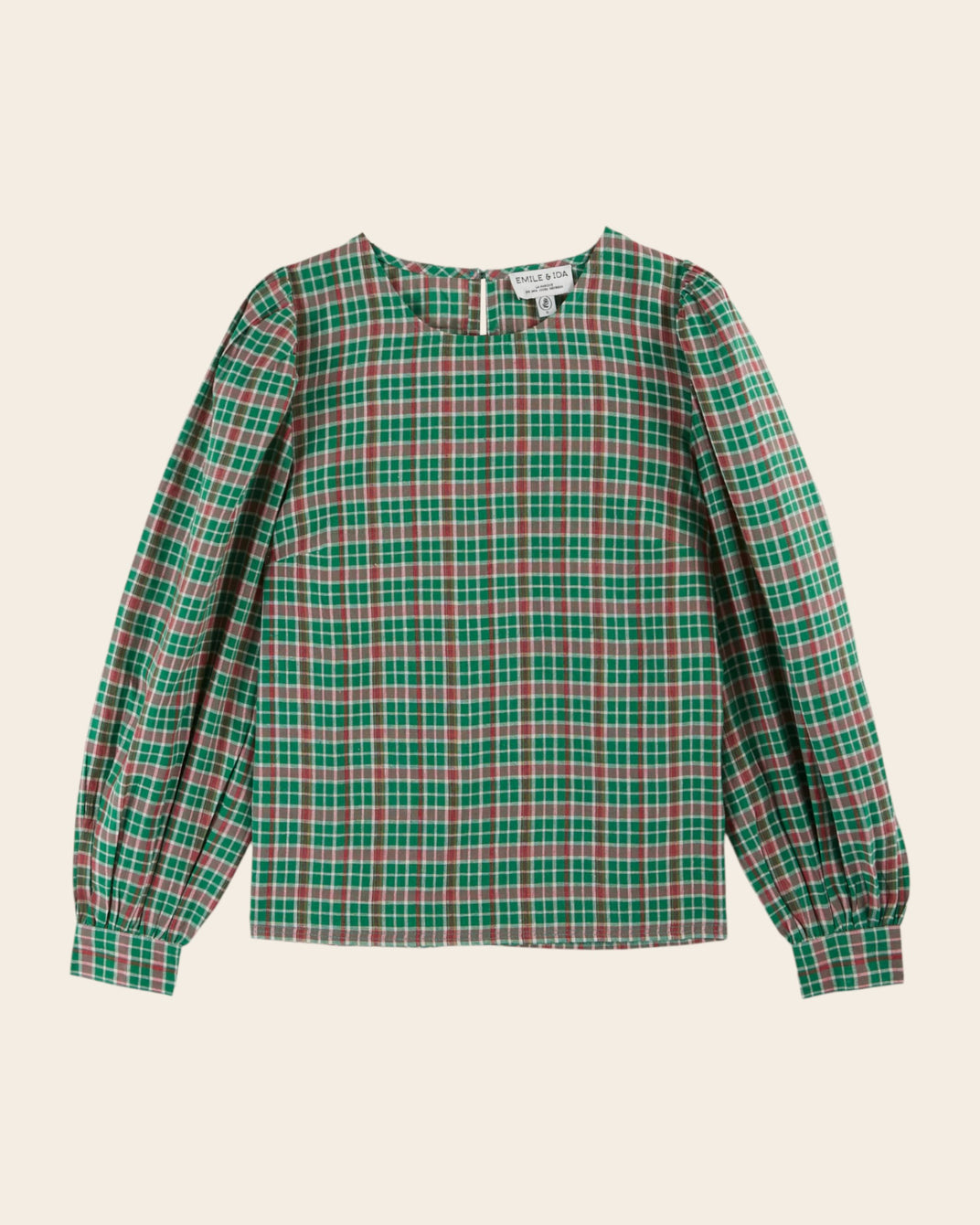 khadi tartan blouse