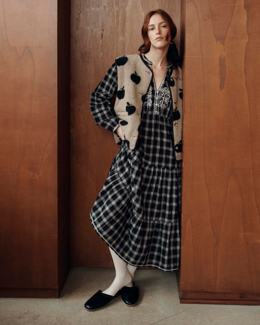 dress with soho embroidery