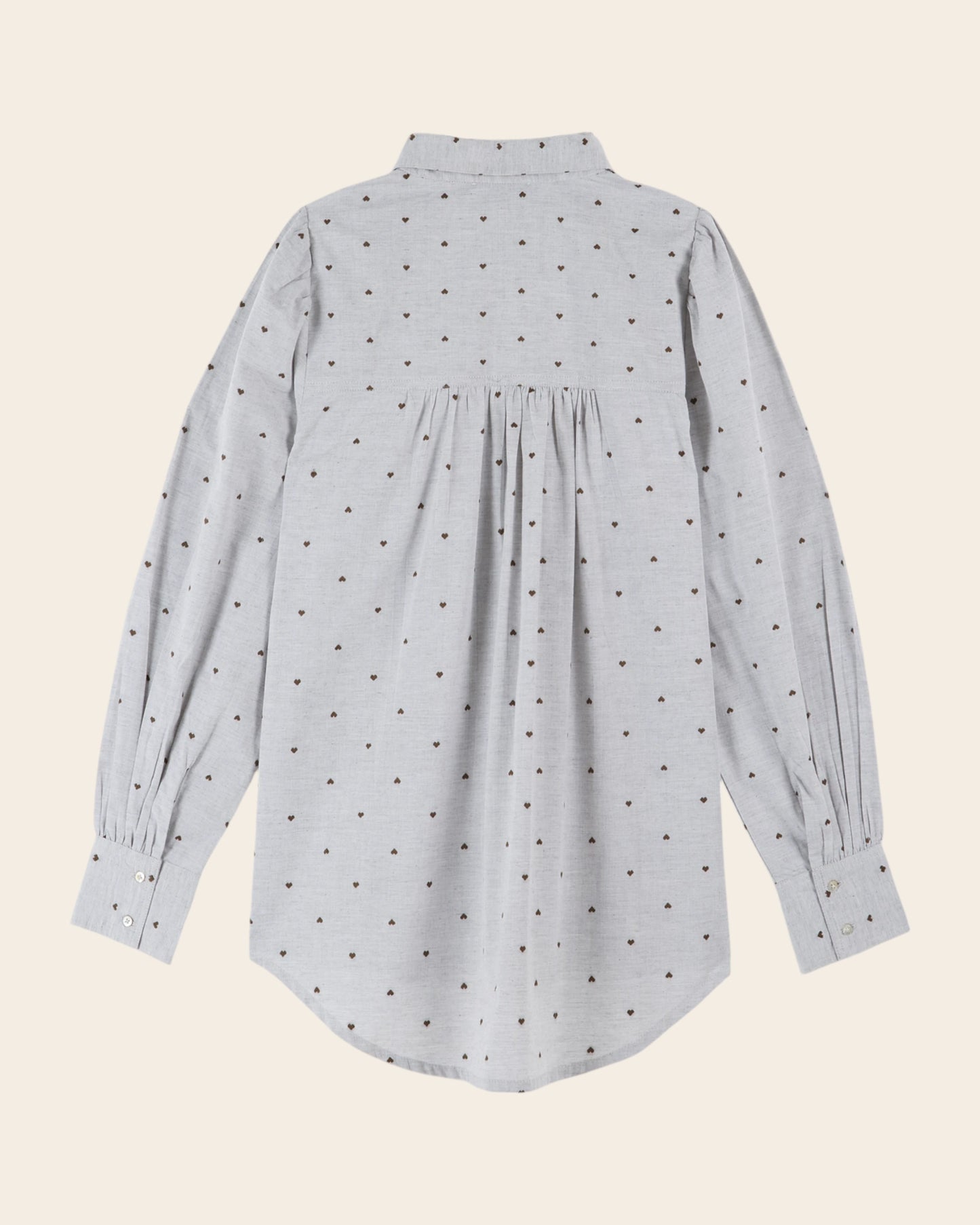 heart jacquard shirt