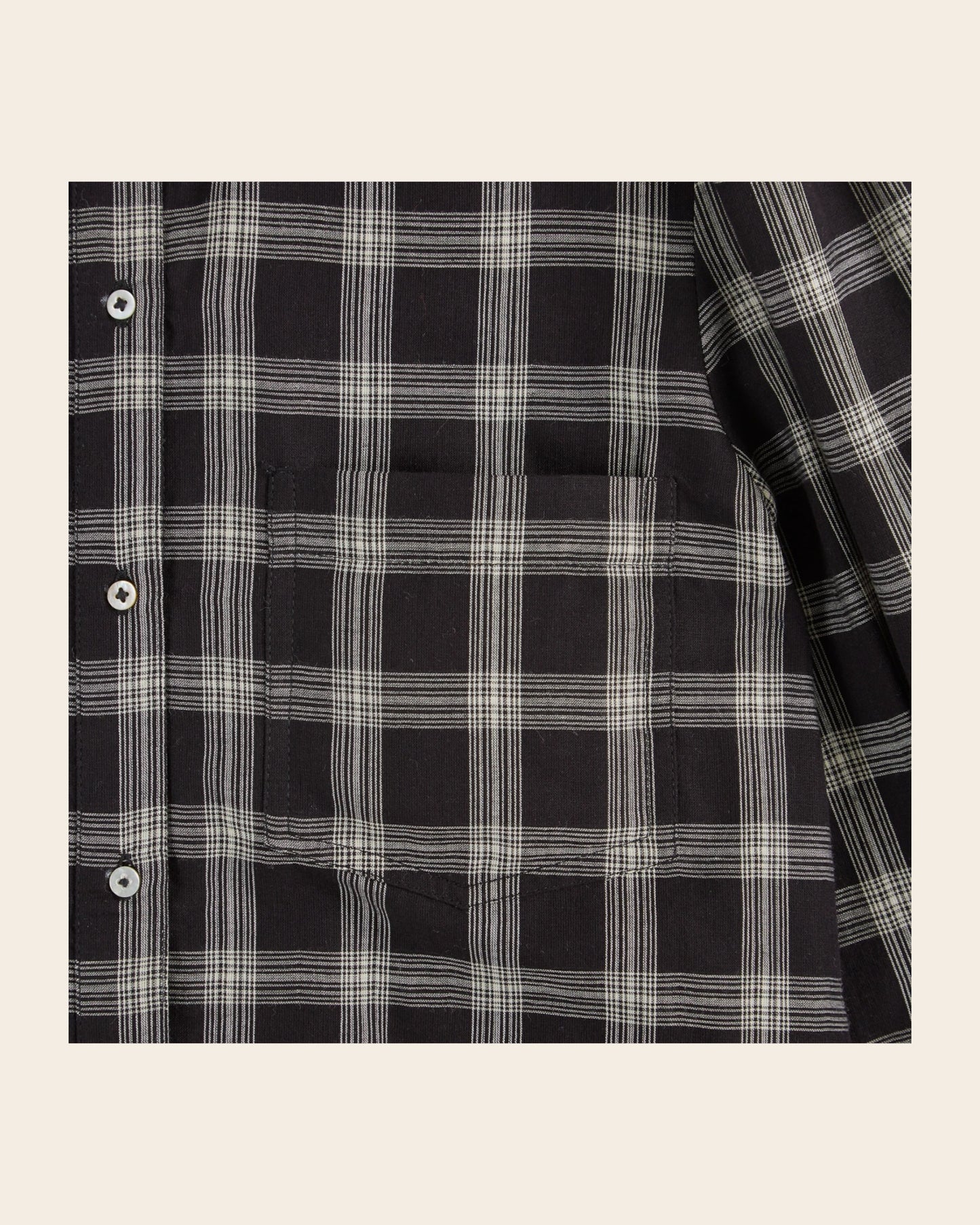 Chemise à carreaux noir
